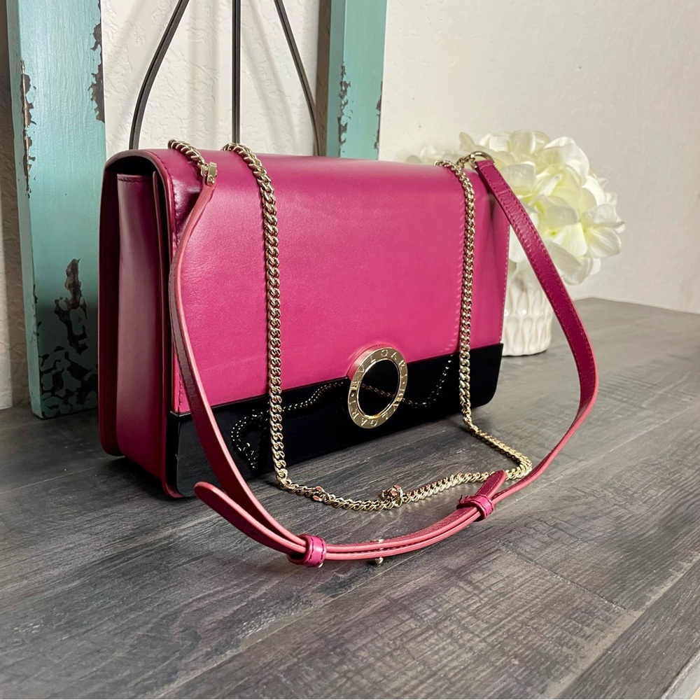 Bvlgari Magenta Crossbody Shoulder Bag